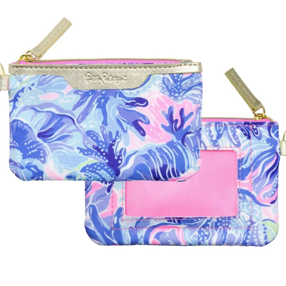 Lilly Pulitzer ID Case Key Chain NEW